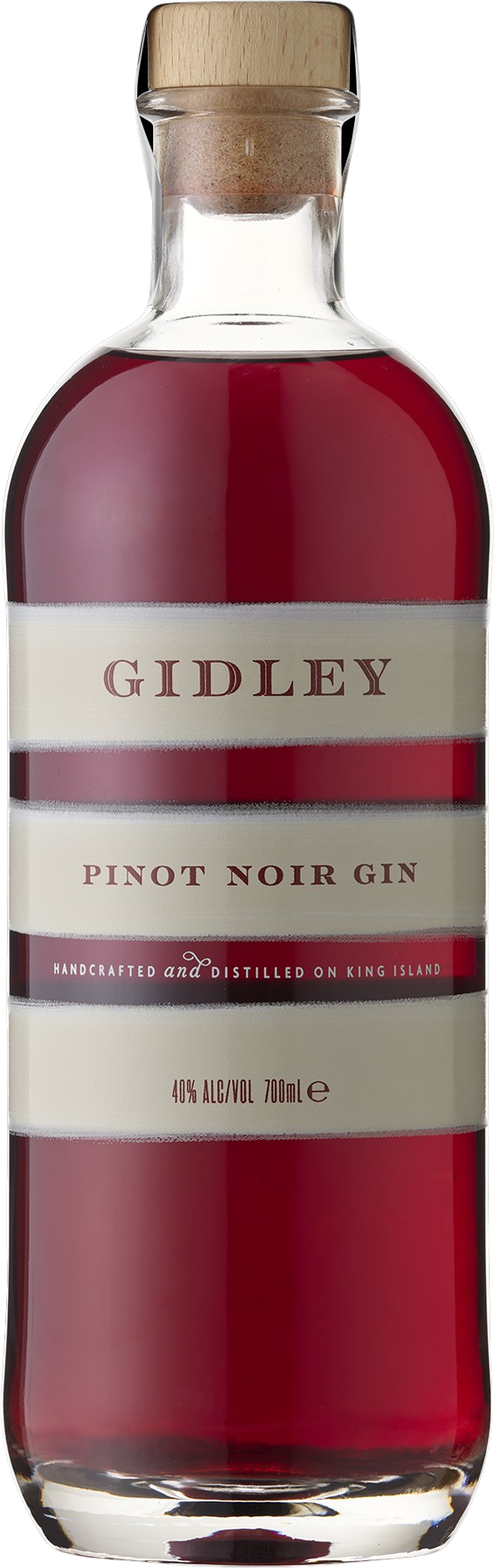 King Island Distillery Bass Strait Gidley Pinot Noir Gin bottle